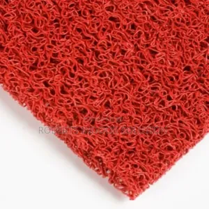 Red Pvc Spaghetti Floor Mat – Waterproof & Easy To Maintain