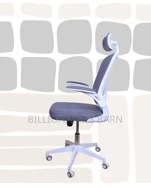 Space-saving Pressure Office Back White Ergonomic
