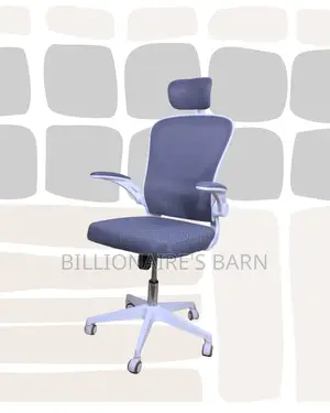 Space-saving Pressure Office Back White Ergonomic