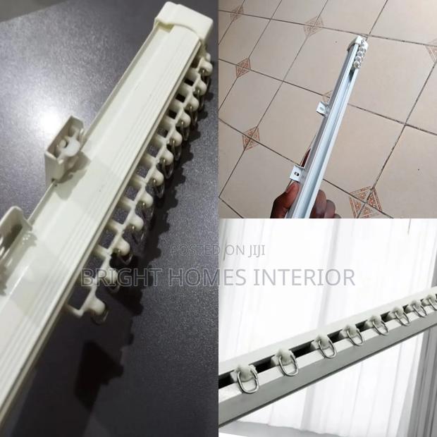 Single Track Rail for Hospital Bed Partioning - main view