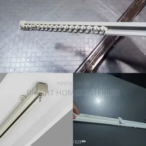 Single Track Rail Mounted on Curtain Box