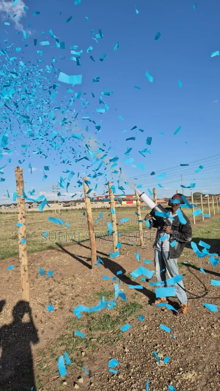 Handheld Smoke Machine With Confetti Launcher for Hire-Party Vibes!