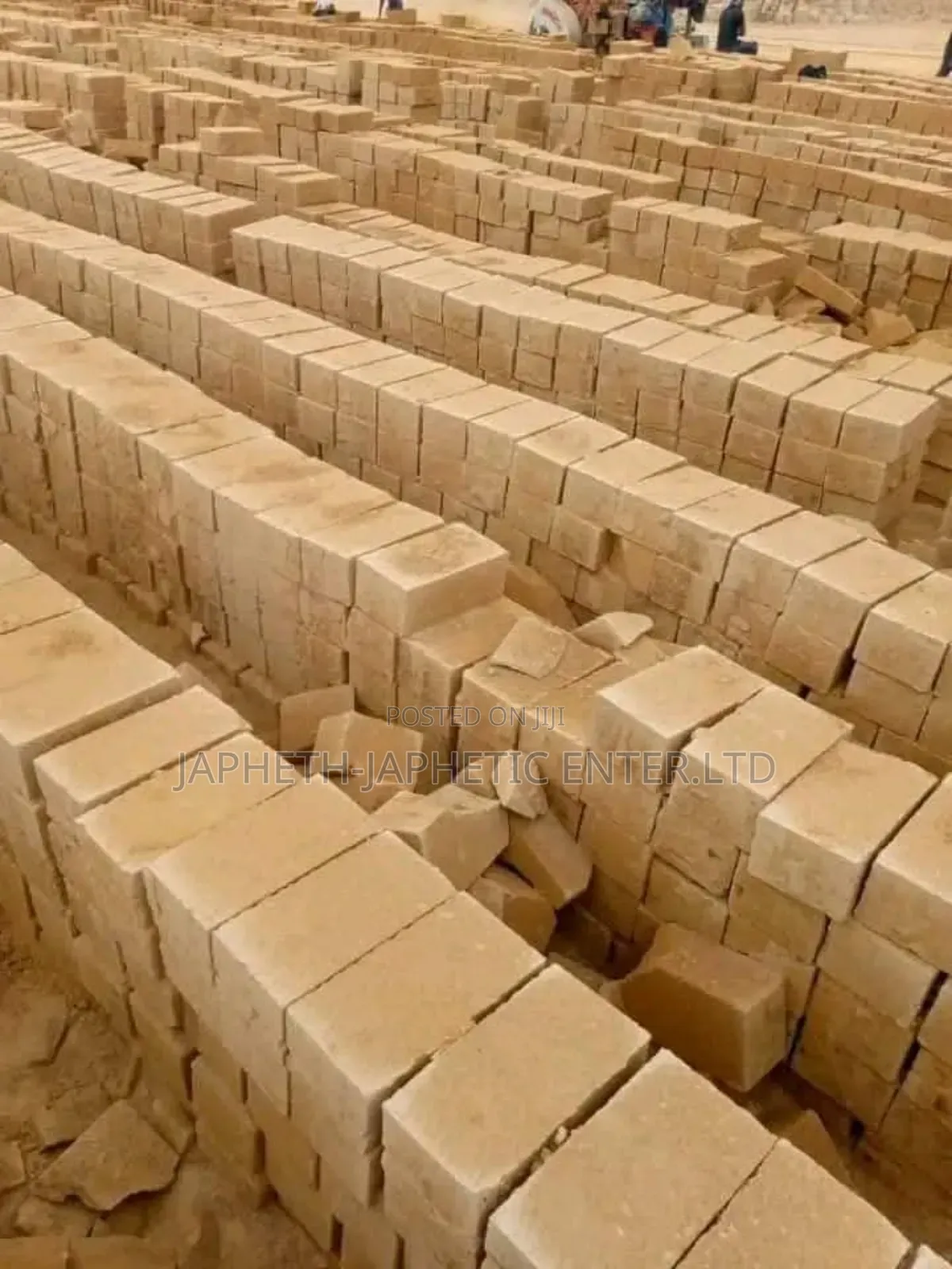 Yellow Machine Cut Stones