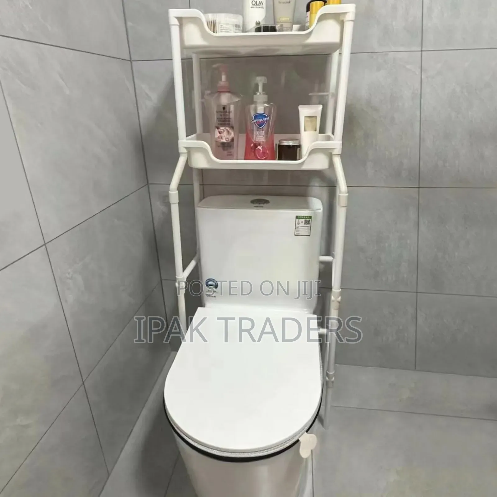 Over the Toilet / Bathroom Organizer With Organizing Basket