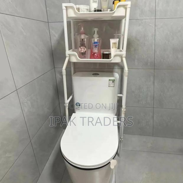 Over the Toilet / Bathroom Organizer With Organizing Basket