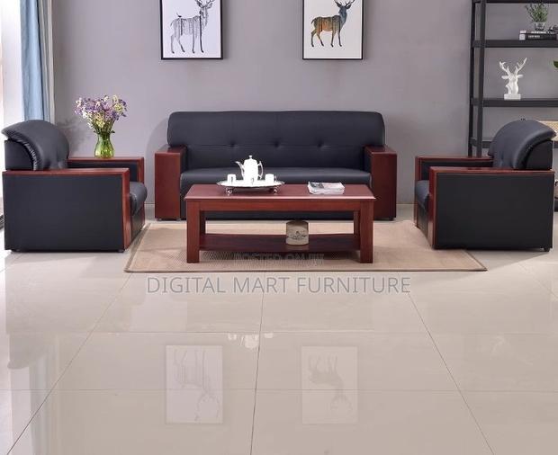 Office Chair: Black Boardroom Leather Sofa