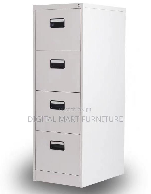 Office Cabinet: White 4 Drawer Home File Rack Cabinet - thumbnail 2
