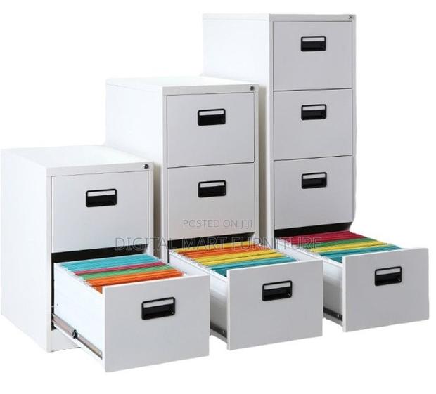 Office Cabinet: White 4 Drawer Home File Rack Cabinet - thumbnail 5