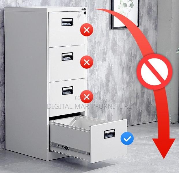 Office Cabinet: White 4 Drawer Home File Rack Cabinet - thumbnail 6