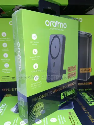 10000mah Magnetic Wireless Charge Powerbank 22.5 v Quick Charge Oraimo