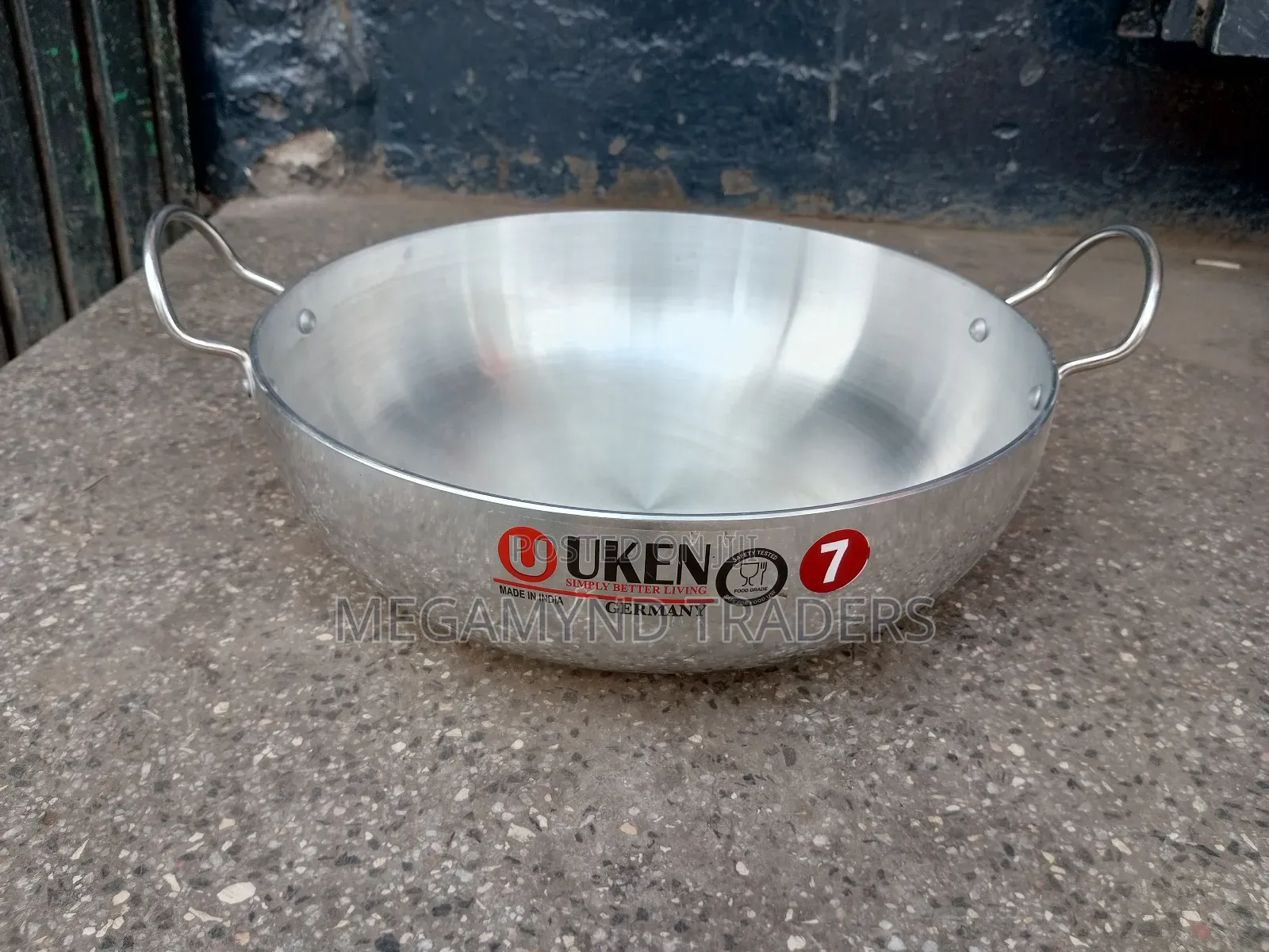 Aluminium Heavy Duty Deep Karai/Deep Frying Pan/Deep Pan