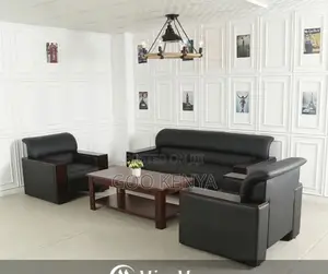 Home Sofa; 5-Seater Leather Sofa With Coffee Table and Charging Port