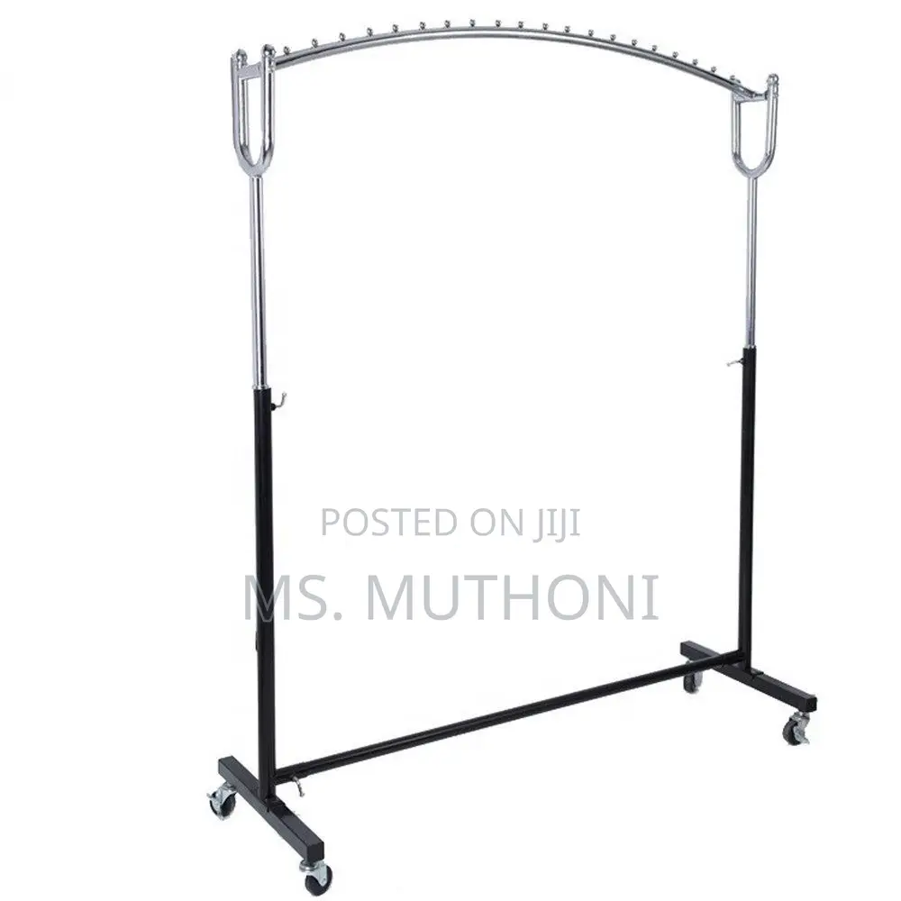 Premium Arched Clothing Rack With 360° Wheels for Easy Movement.