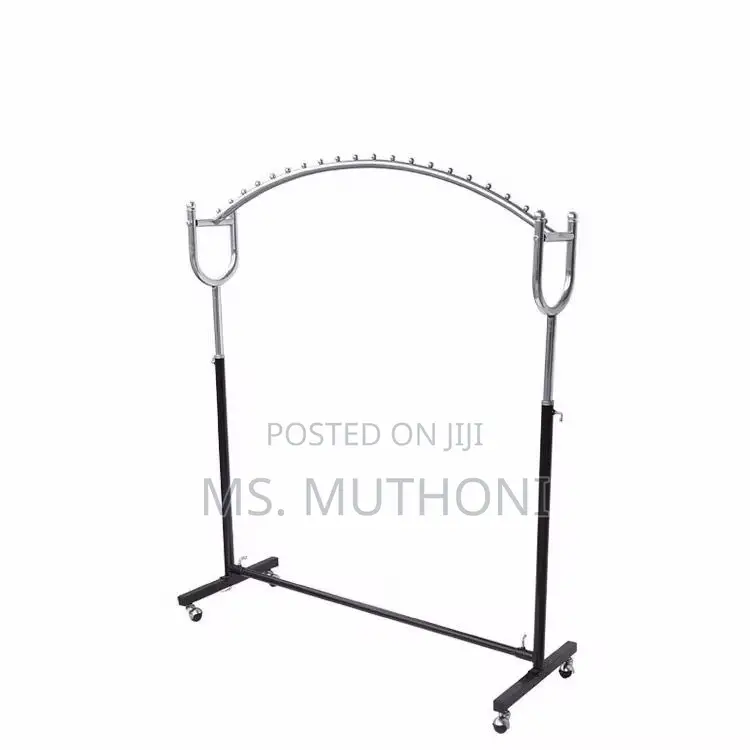 Premium Arched Clothing Rack With 360° Wheels for Easy Movement.