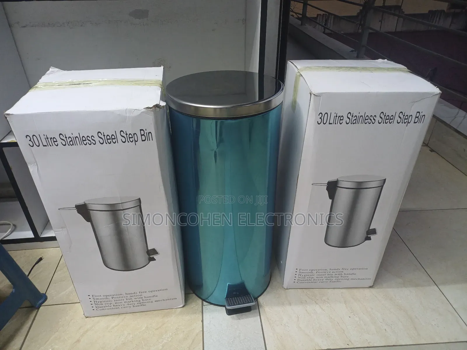 30l Stainless Steel Pedal Dustbin With Plastic Insert