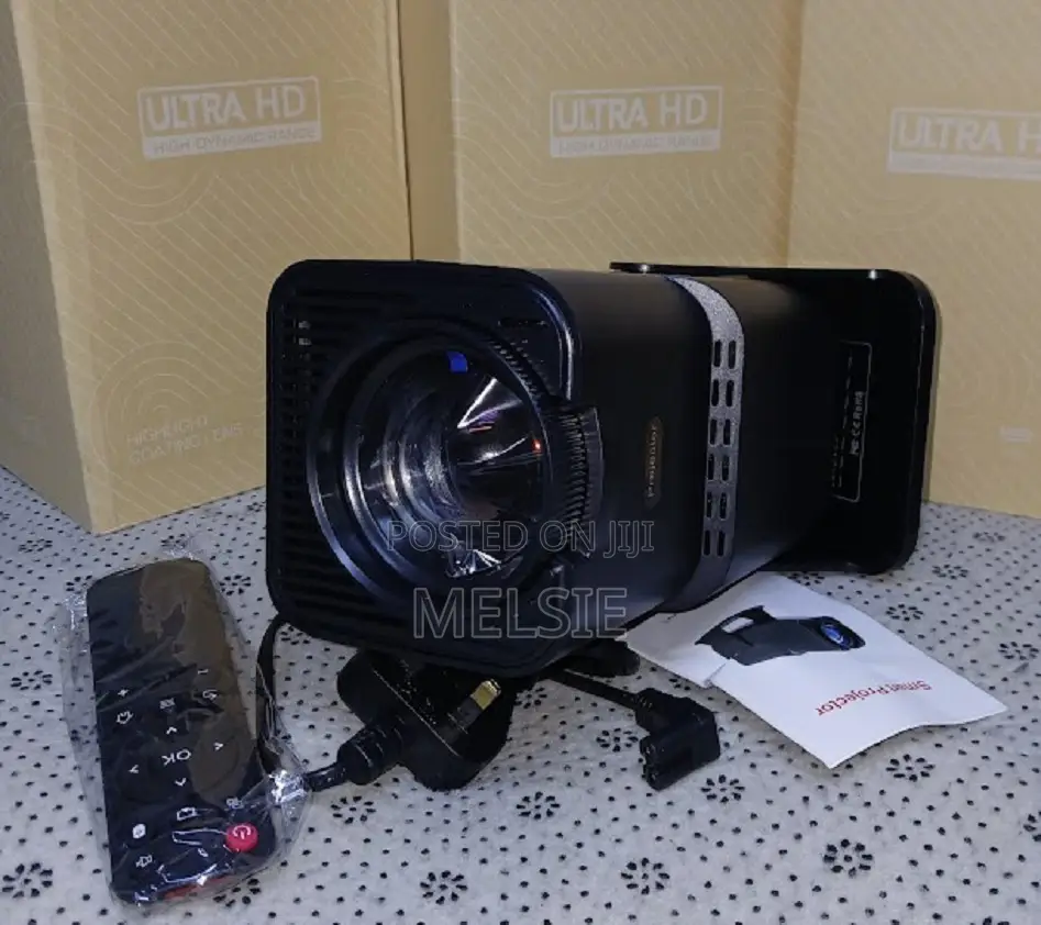Hy320720p Android 13 Projector 300ansi Portable 180° Rotable Projector