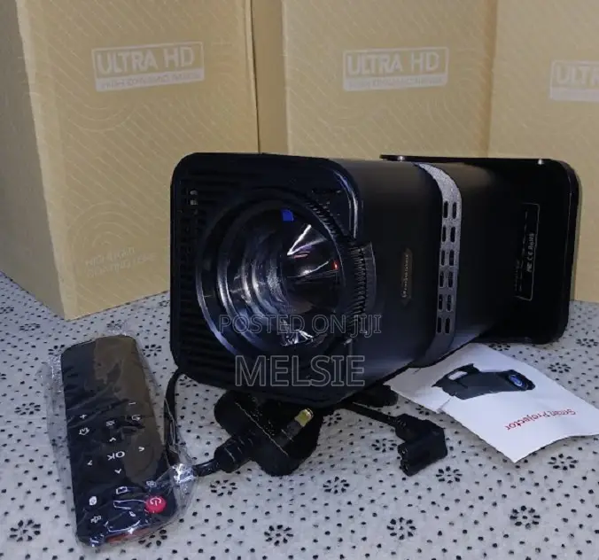 Hy320720p Android 13 Projector 300ansi Portable 180° Rotable Projector