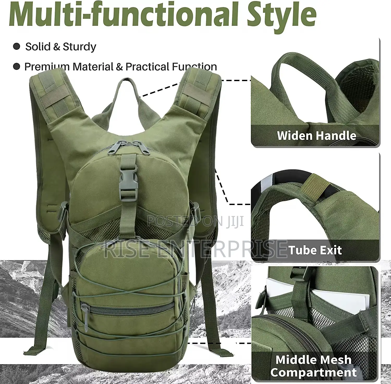 Waterproof Hydration Hiking Camel Bag With 3l Waterbladder
