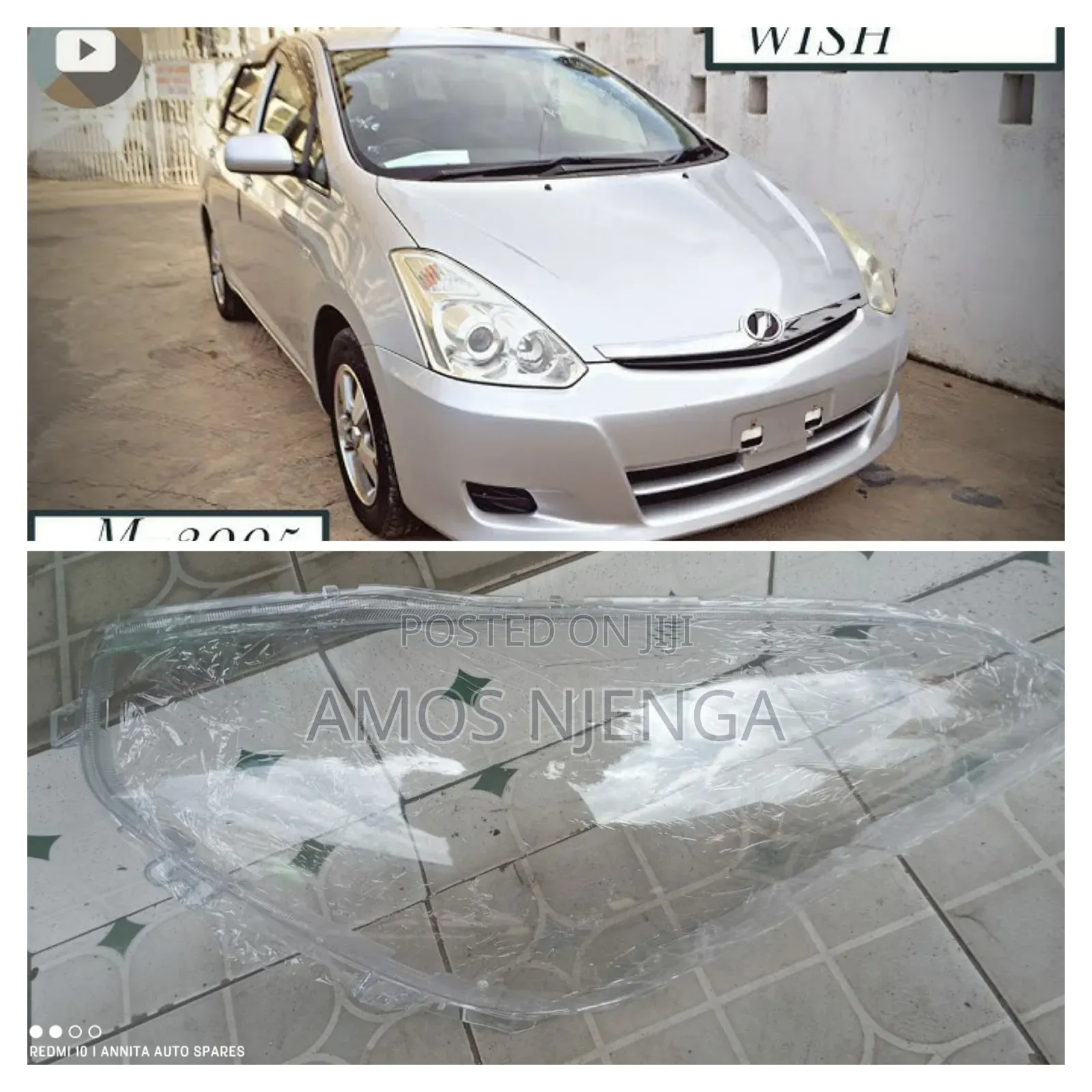Toyota Wish 2005 Headlight Lens