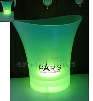 Led Acrylic Ice Bucket — Custom Logo Glow for Clubs Events