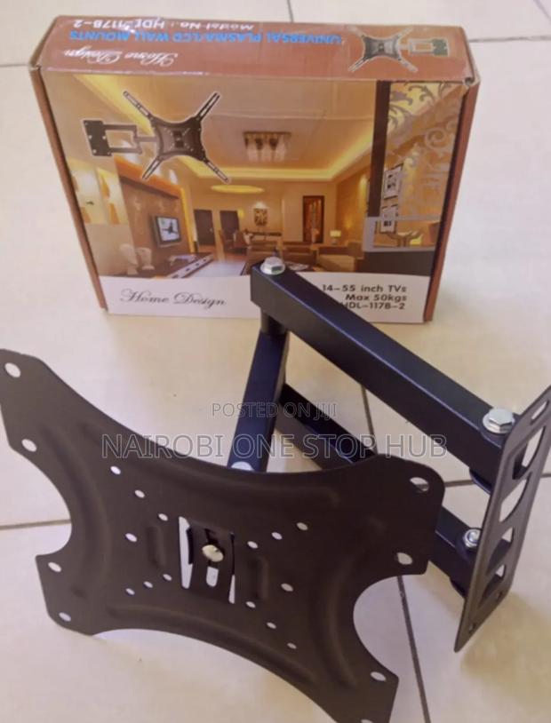 “Full-Motion Swivel Wall Mount Bracket for TVS Monitors” - main view