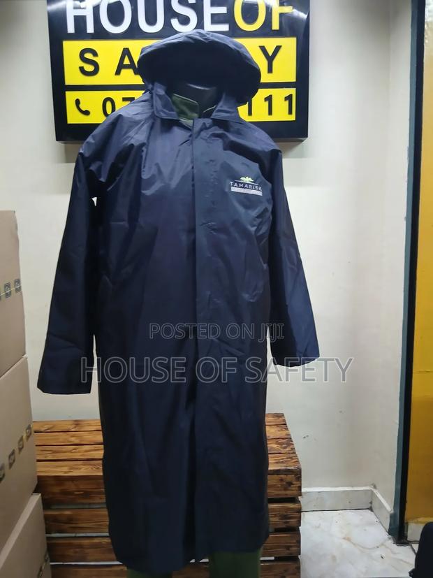 Navy Blue Double Stitch Rain Coats