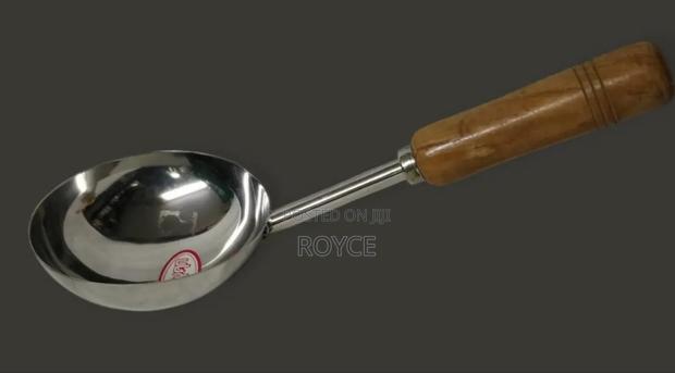 Wood Handle Soup Laddle - main view