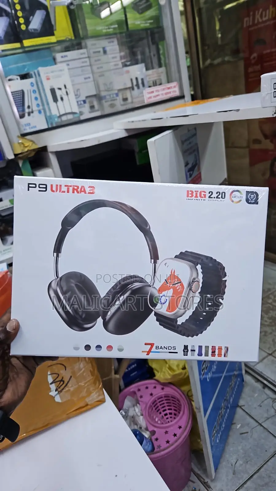 P9 Ultra 3 Headphones and Watch Combo