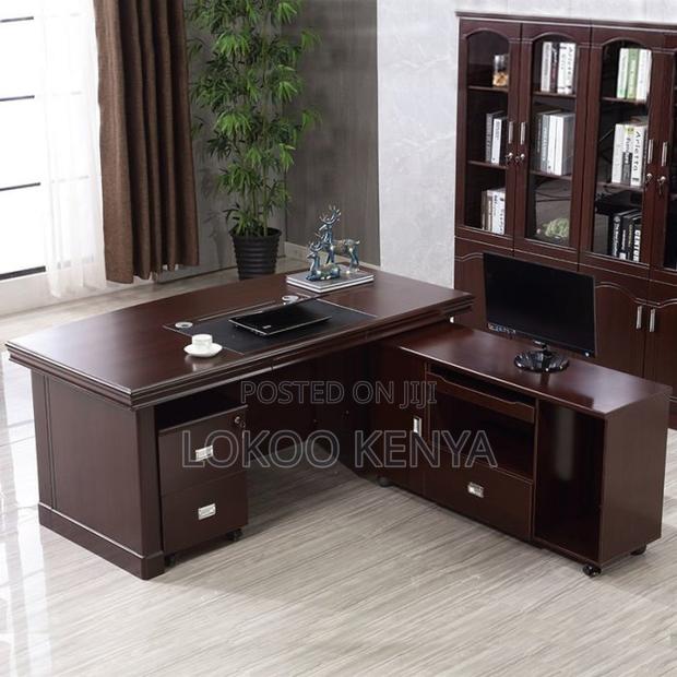 Office Desk; 1.8 M L Shaped-Side Return Executive Office Desk - thumbnail 2