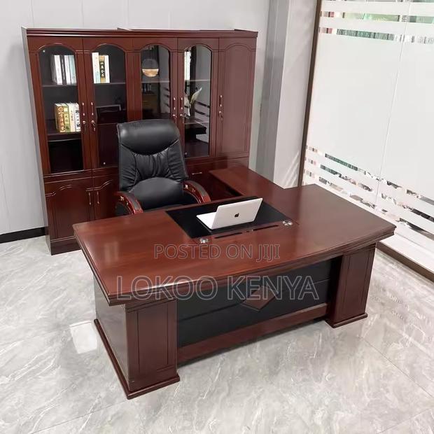 Office Desk; 1.8 M L Shaped-Side Return Executive Office Desk - thumbnail 4