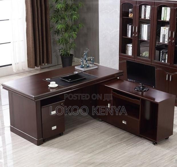 Office Desk; 1.8 M L Shaped-Side Return Executive Office Desk - thumbnail 5