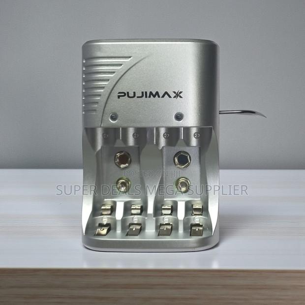 Pujimax Intelligent Charger 4 Slots for Aa Aaa 9v Rechargeable Use - main view