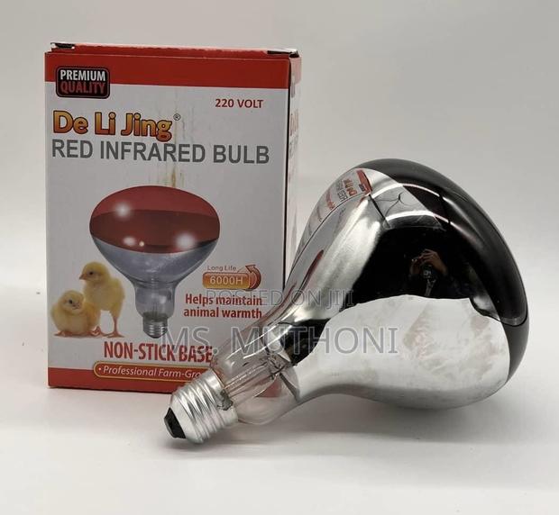 220 v Red Infrared Heat Lamp / Bulb for Brooders / Chicks / Animals