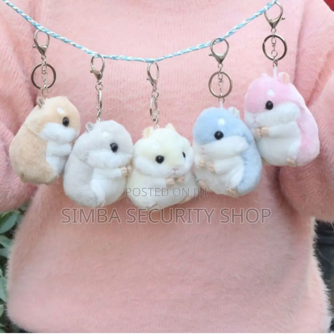 Plush Hamster 3d Keychain Keyholder Doll Bag Pendant Cute Gift Women