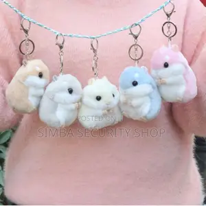Plush Hamster 3d Keychain Keyholder Doll Bag Pendant Cute Gift Women