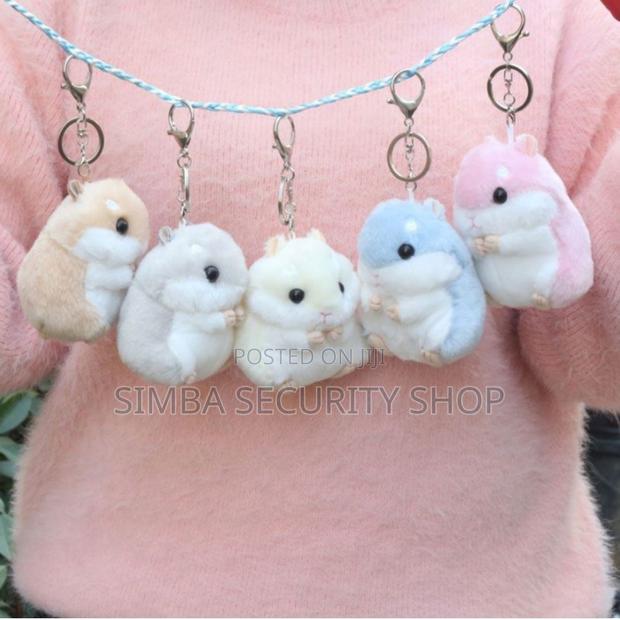 Plush Hamster 3d Keychain Keyholder Doll Bag Pendant Cute Gift Women - thumbnail 3