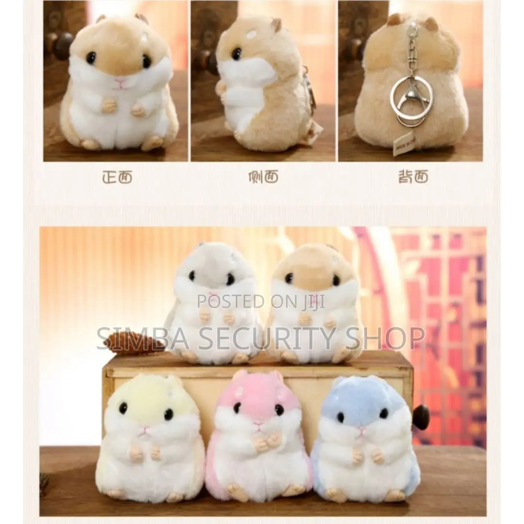 Plush Hamster 3d Keychain Keyholder Doll Bag Pendant Cute Gift Women
