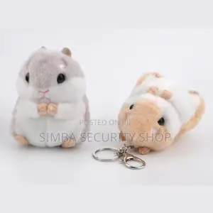 Plush Hamster 3d Keychain Keyholder Doll Bag Pendant Cute Gift Women
