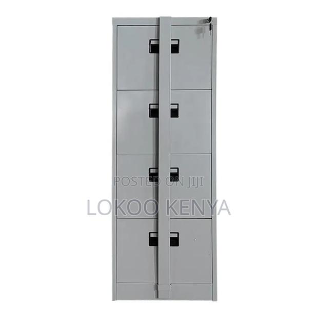 Office Cabinet; 4 Drawer Metal Storage Cabinet With a Security Bar - thumbnail 2