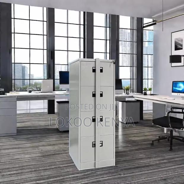 Office Cabinet; 4 Drawer Metal Storage Cabinet With a Security Bar - thumbnail 5