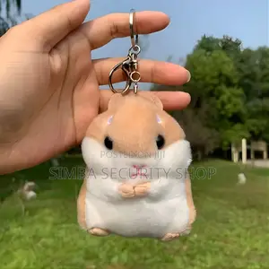 Plush Hamster Keychain Car Pendant Cute Brown Gift Toy Girlfriend Girl