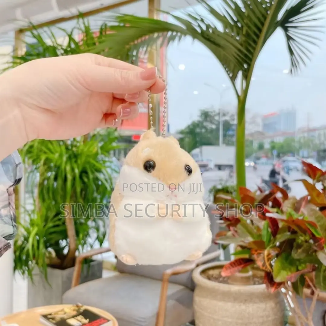Plush Hamster Keychain Car Pendant Cute Brown Gift Toy Girlfriend Girl