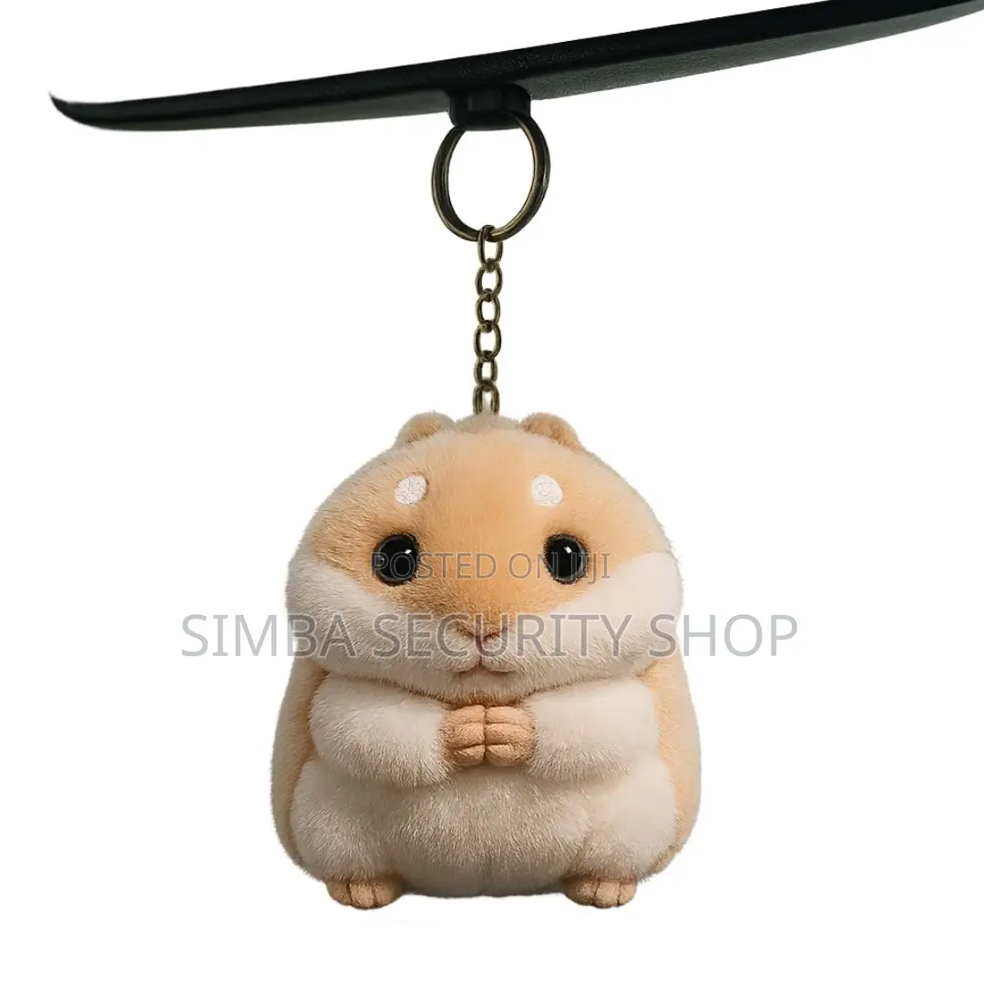 Plush Hamster Keychain Car Pendant Cute Brown Gift Toy Girlfriend Girl