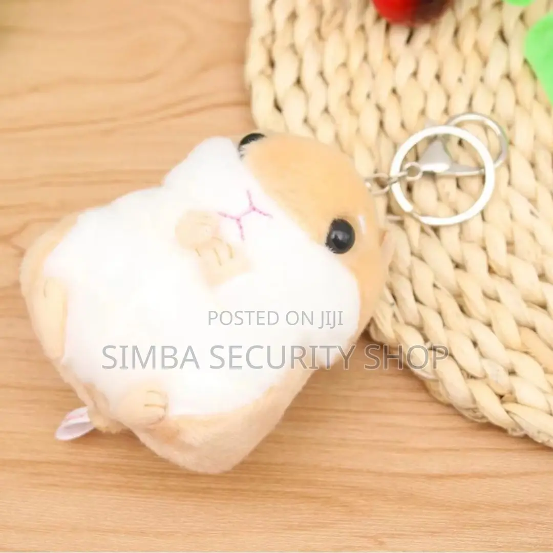 Plush Hamster Keychain Car Pendant Cute Brown Gift Toy Girlfriend Girl