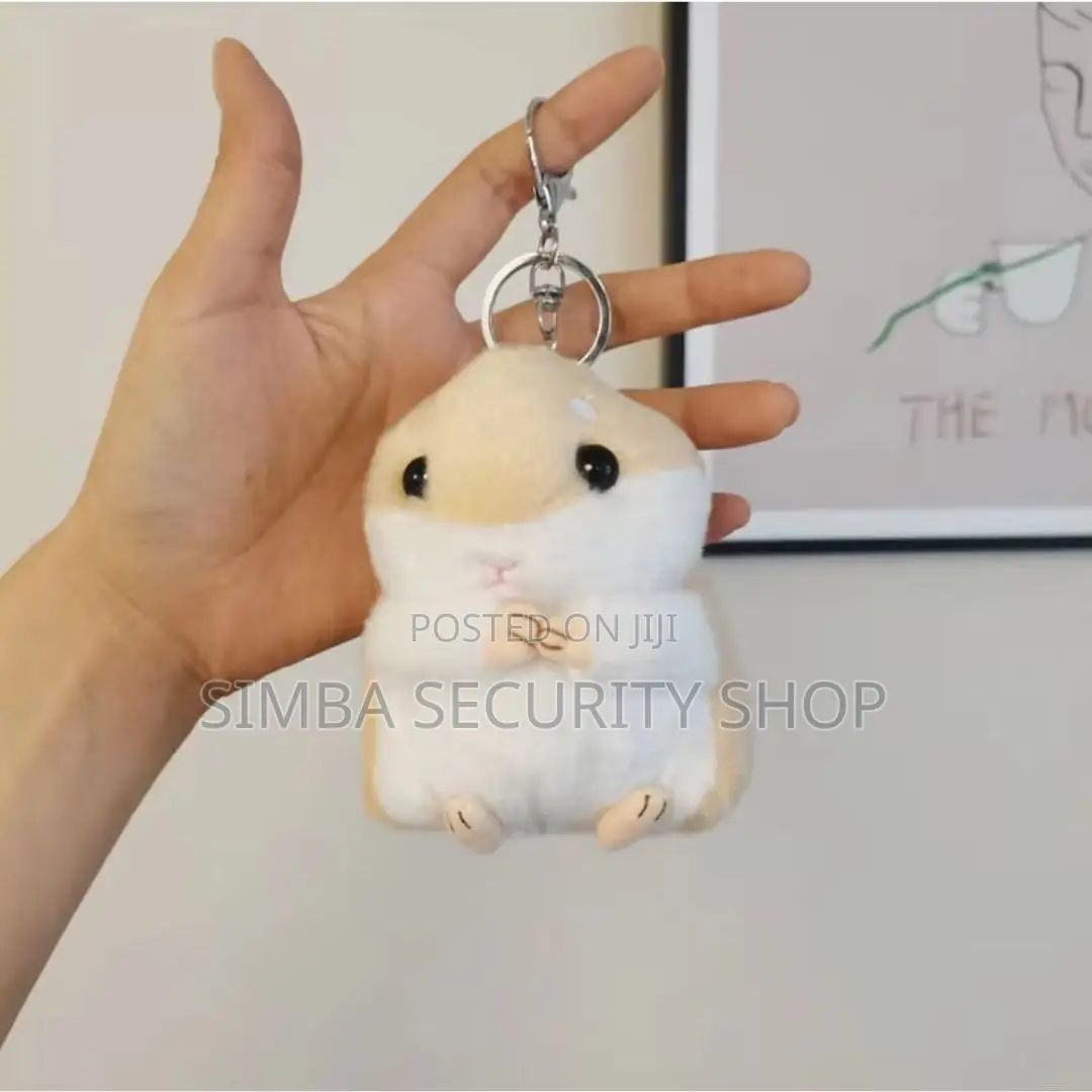 Plush Hamster Keychain Car Pendant Cute Brown Gift Toy Girlfriend Girl