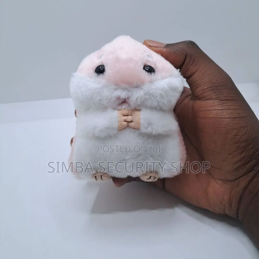 Key Chain Holder Bag Pendant Plush Hamster Pink Gift Ladies Valentines