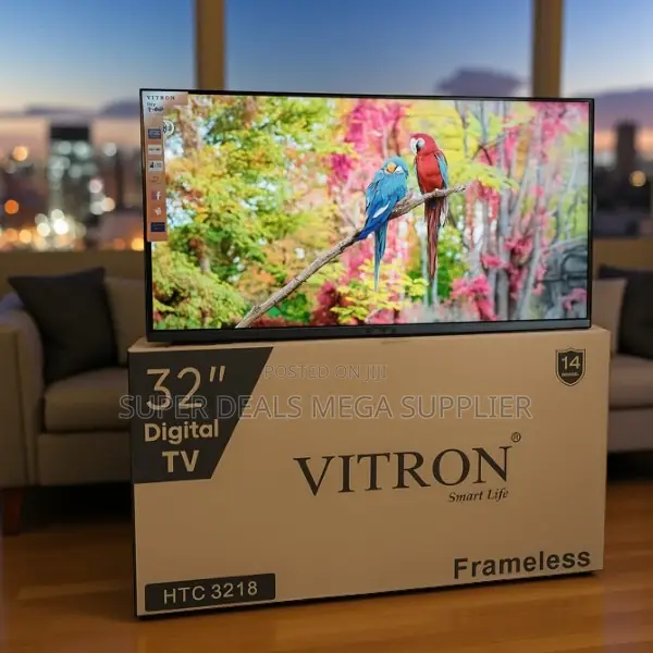 Vitron 32 Inch Frameless Digital Led Screen Tv With Built in Decoder
