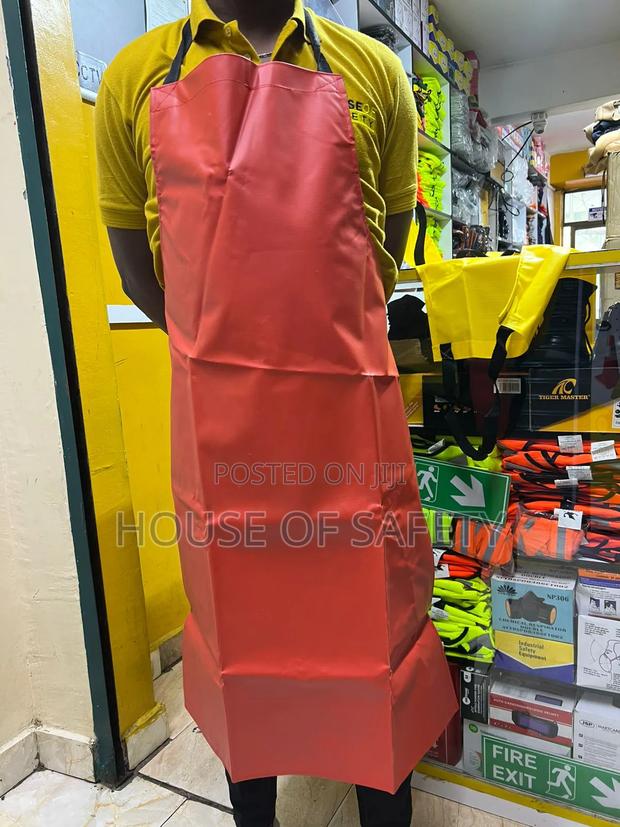 Red Pvc Industrial Water Repellent Apron
