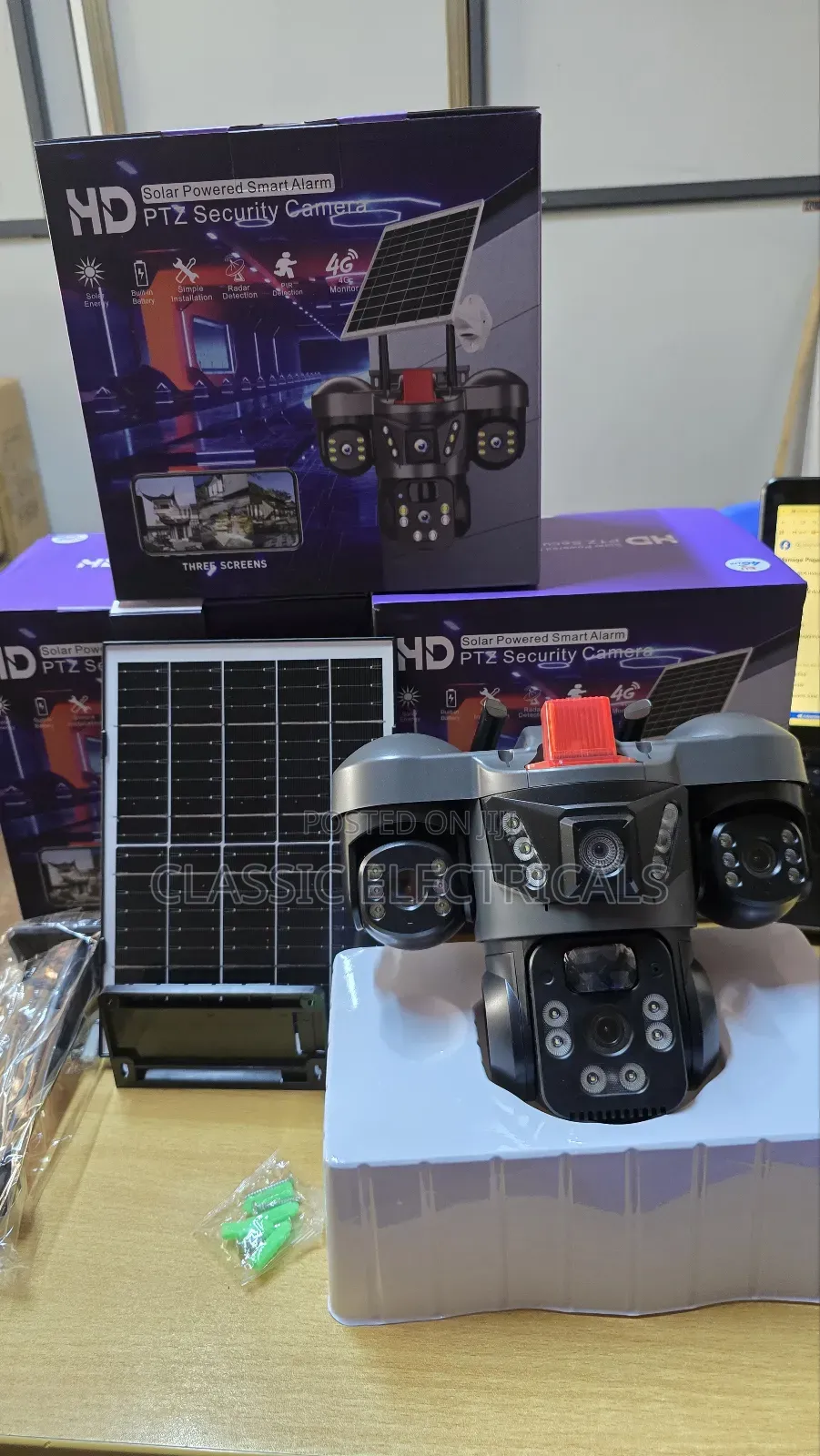 3lens 4g Solar PTZ CCTV Camera