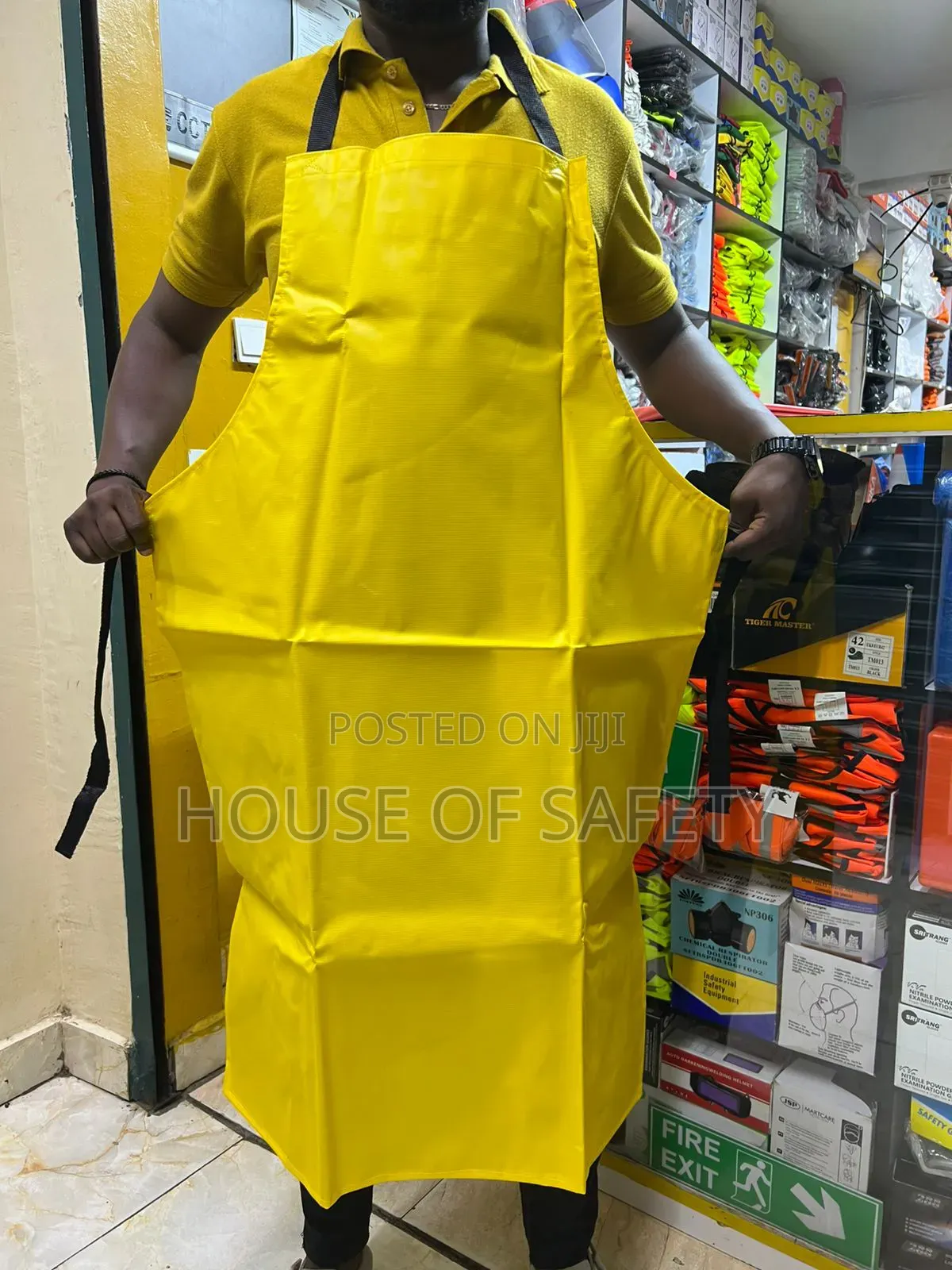 Yellow Dishes Washers Aprons